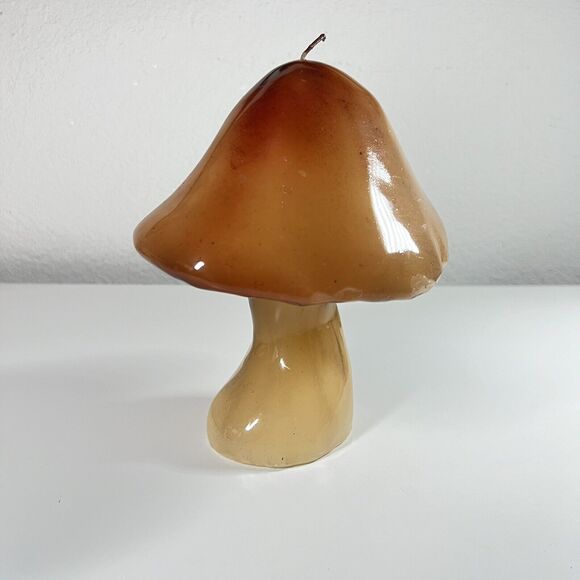 Vintage Mushroom Candle 8" Hippie Mod Groovy Wax Psychedelic Hippy Trippy 70s - Picture 2 of 7